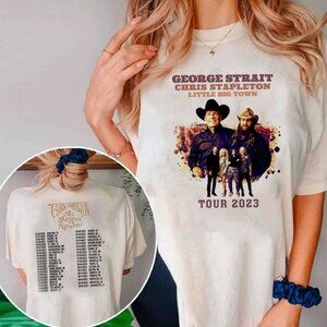 Chris Stapleton Little Big Town Music Tour 2 Sided Unisex T-Shirt 166